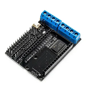 شیلد موتور درایور L293D با قابلیت اتصال برد NodeMCU و کنترل وایفای